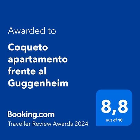 Coqueto Apartamento Frente Al Guggenheim Бильбао Экстерьер фото